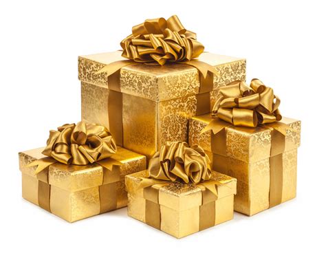 gold christmas gift boxes